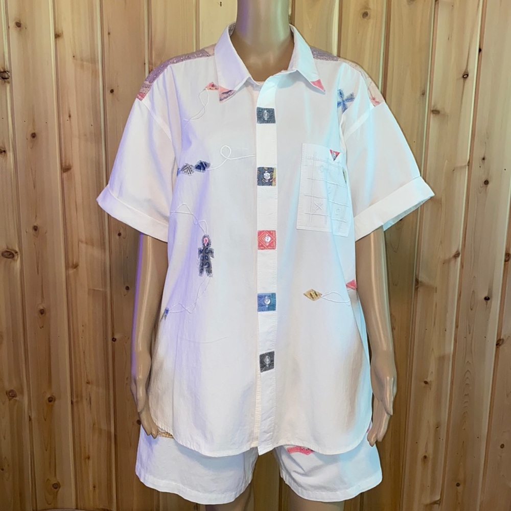 Vintage 3 Piece 100% Cotton Shirts Pants Top Big M